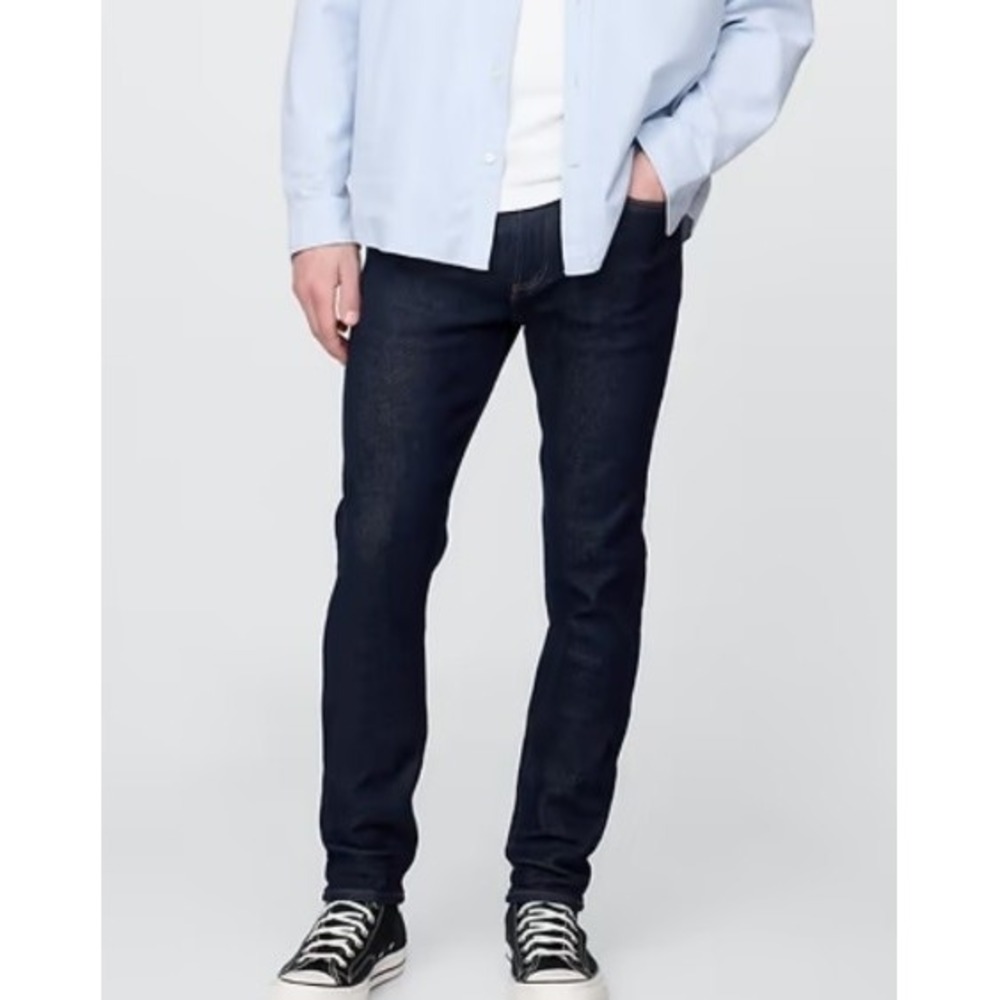 GAP Skinny Gapflex Max Dark Wash Men's SZ 38x32 Jeans‎ Casual Preppy minalmalist